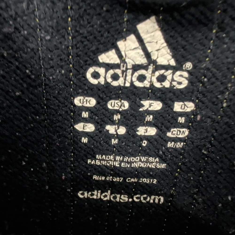 Adidas Quarter Zip Stand Collared Outdoor Pullover Sweatshirt Navy Blue‎ Size M